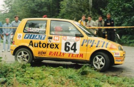 Jacek Sikora i Marek Kaczmarek - Fiat Cinquecento Sporting.
